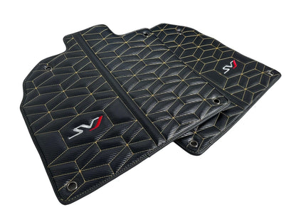 Leather Floor Mats for Lamborghini Aventador S SV SVJ (2016-2023)