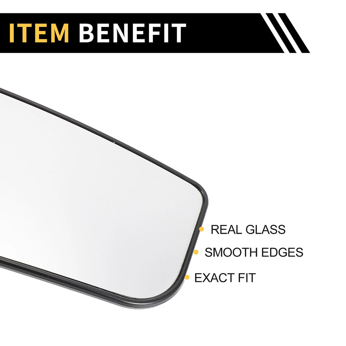 Heated Right Mirror Glass Replacement for Ford F-250 F-350 (2011-2016)