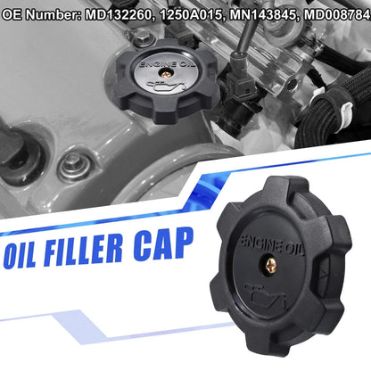 Fuel Tank Cap Gas Filler Plug Cover for Mitsubishi Eclipse Black