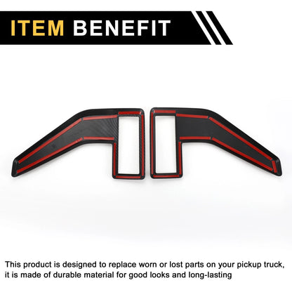 Fender Vent Cover Trim for Ford F-150 2021-2024 Carbon Fiber Pattern 1 Set