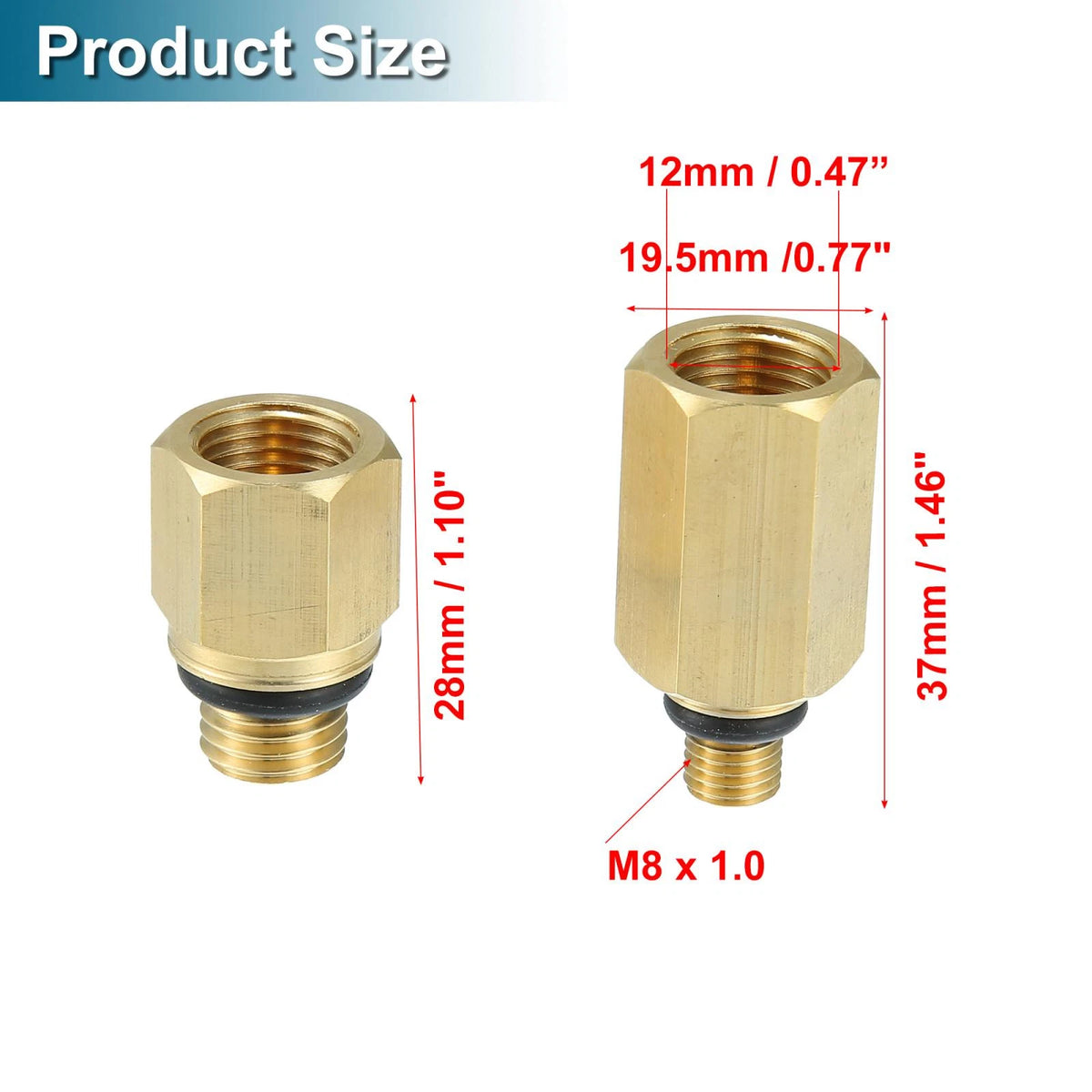 Fuel Rail Adapter Test Tool Gauge for Ford 6.0L High Pressure Oil System