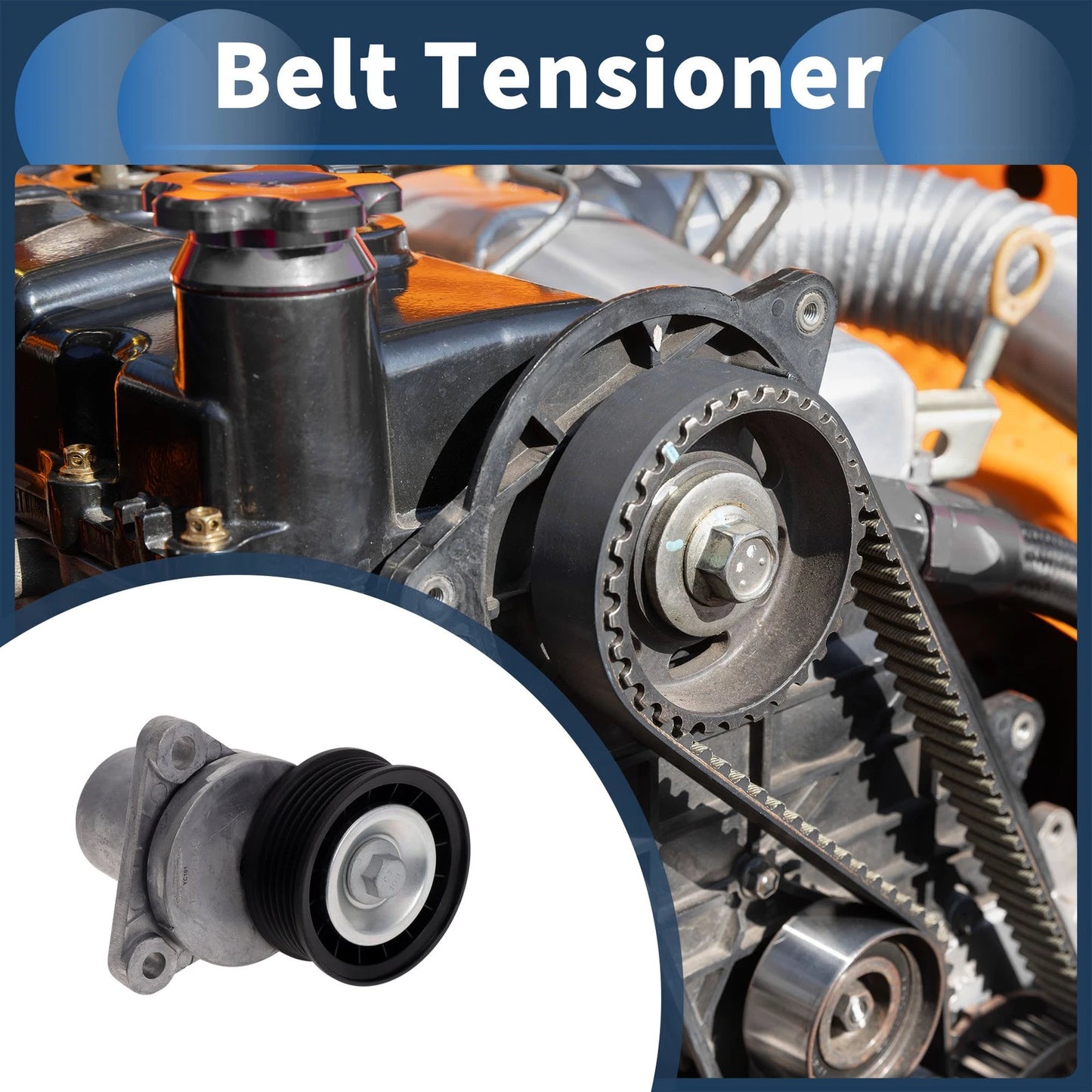 Belt Tensioner for Ford Mondeo 2000-2015 - Metal 1 x Unit