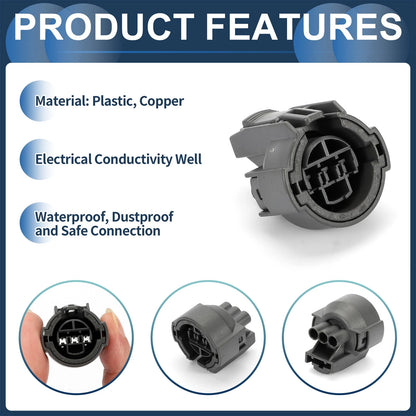 3 Pin Waterproof Connector Plug for Honda Fit CR-V XR-V (2015-2023)