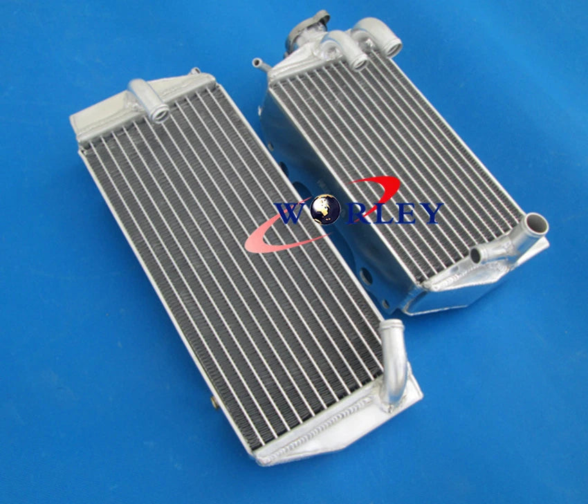 Aluminum Radiator + Blue Silicone Hose for Suzuki RMZ450 (2005)