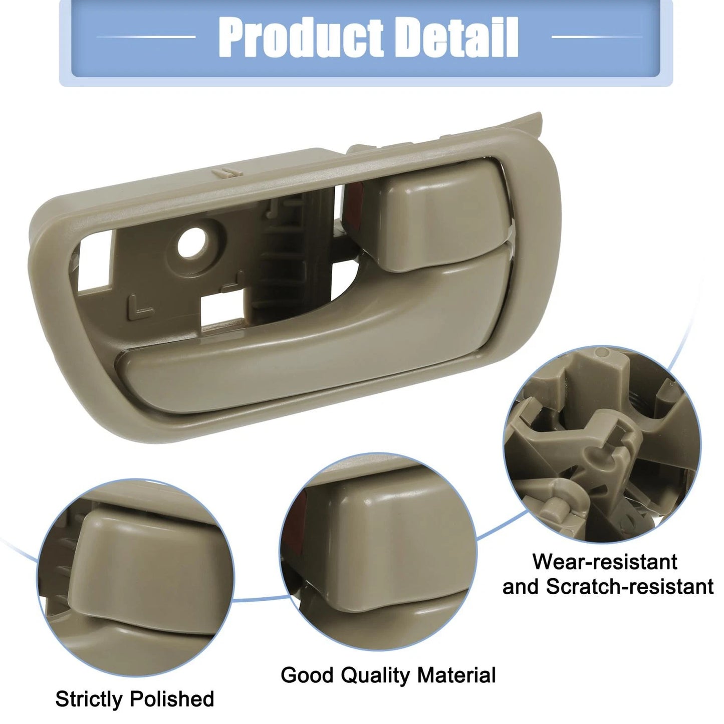 Inner Door Handle Right Front or Rear for Toyota Camry (2002–2006)