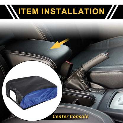 Center Console Lid Armrest Cover for Ford F-150 (2015-2023) - Carbon Fiber