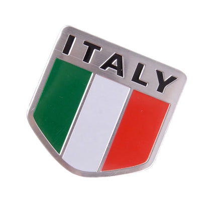4 x Metal Italy Flag Badge Emblem Stickers for Car Truck