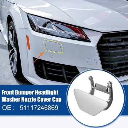 Front Left Headlight Washer Nozzle Cover Cap for BMW 535i (2011-2013)