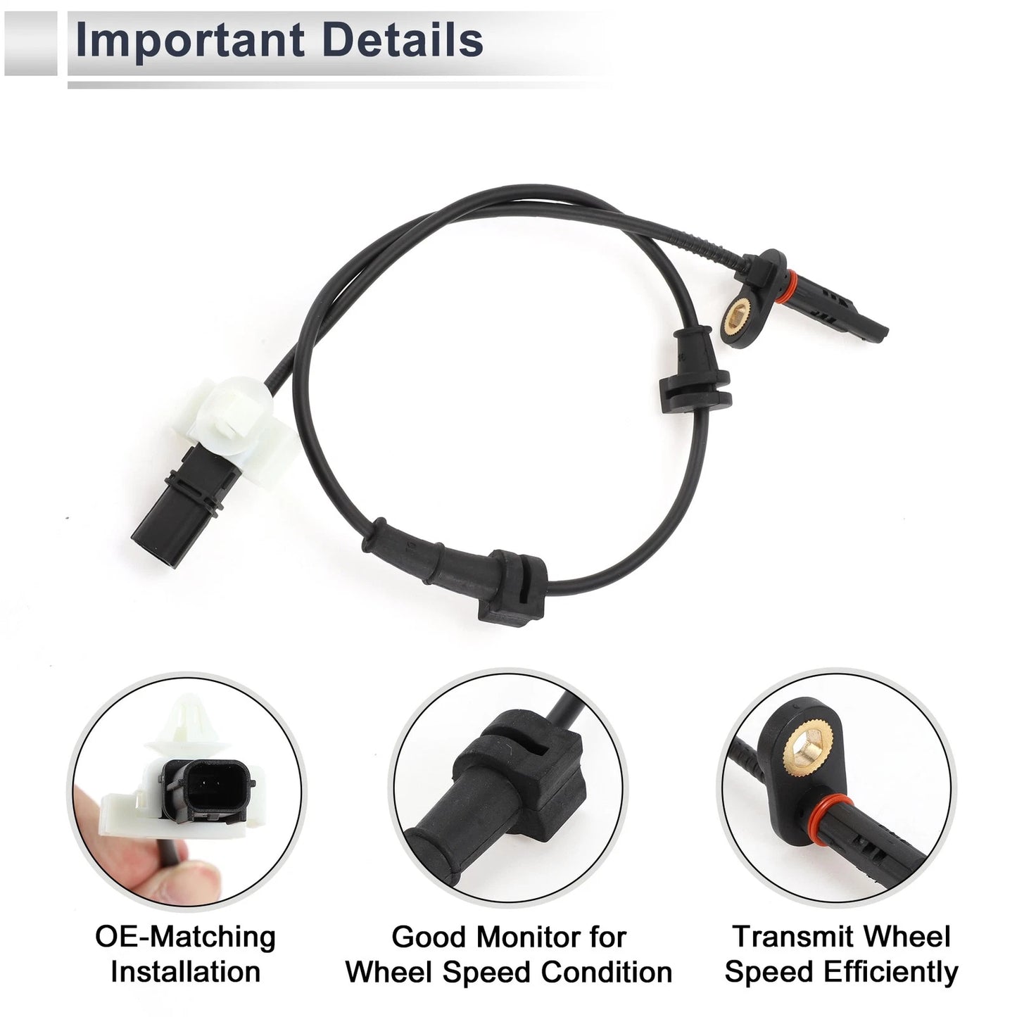 ABS Wheel Speed Sensor for Acura TL V6 3.5L Rear Right