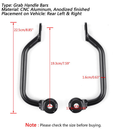 Pillion Grab Bar Black for Kawasaki Z900 Z950 RS (2017-2022)