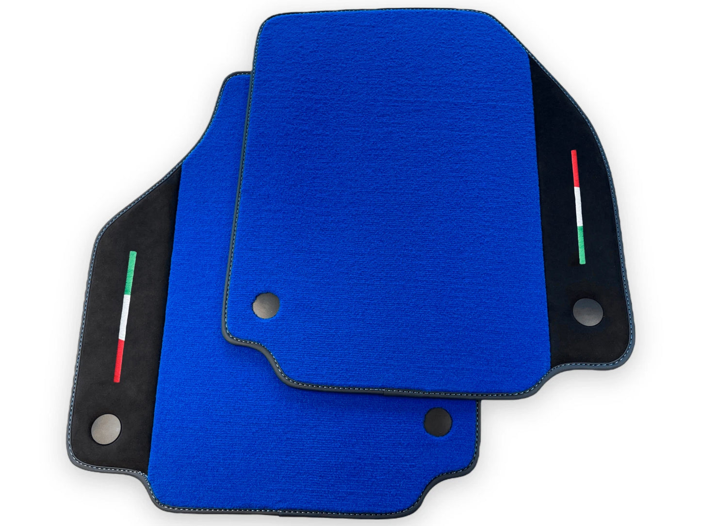 Blue Floor Mats for Ferrari 458 Spider Alcantara Leather (2009-2015)