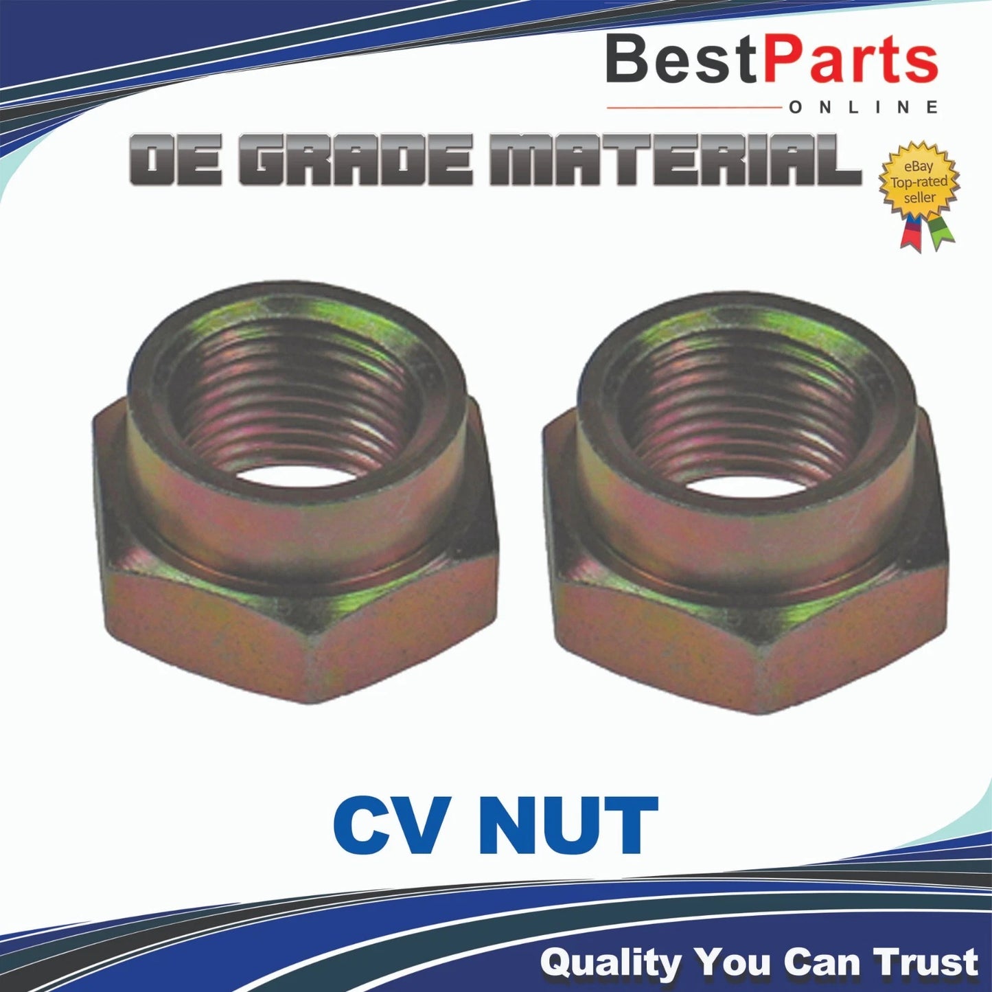 CV Axle Nut / 2x / M24x2.0 for Pontiac Trans Sport (1990–1991)