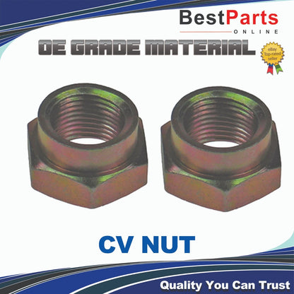 CV Axle Nut / 2x / M24x2.0 for Pontiac Trans Sport (1990–1991)