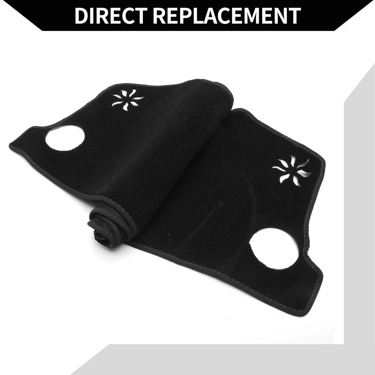 Dashboard Cover Mat for Honda Vezel RV3-RV6 (2021-2024) Black Protector Set