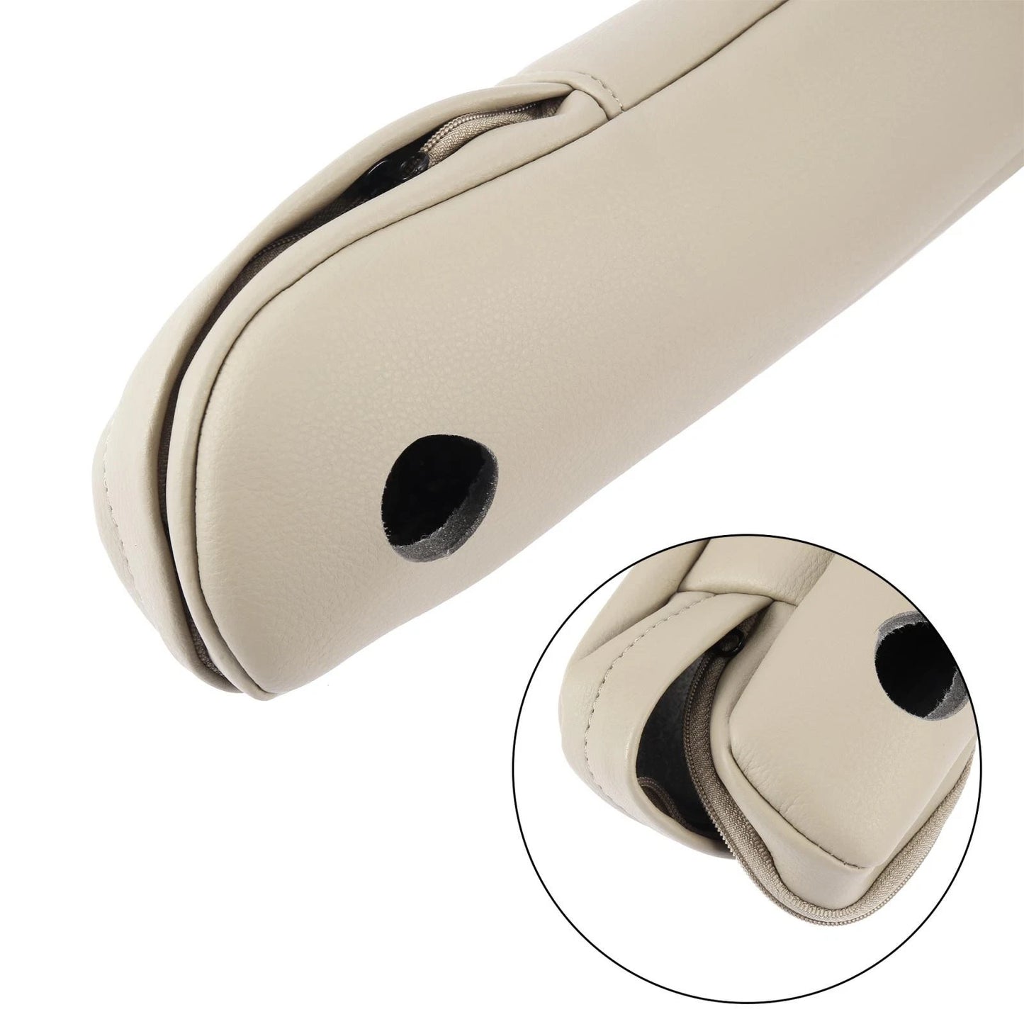 Beige Front Seat Armrest Cover for Honda CR-V (2010-2011)