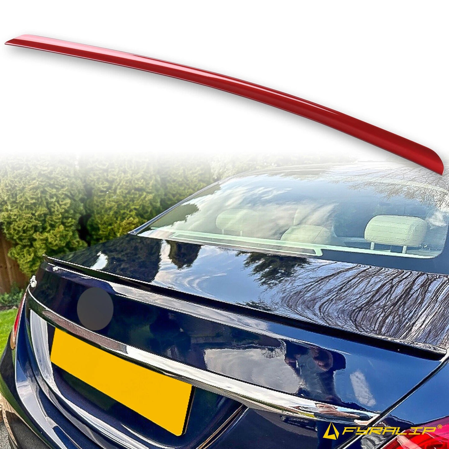 Red Boot Lip Spoiler for Mercedes-Benz W205 Sedan (2015-2023)