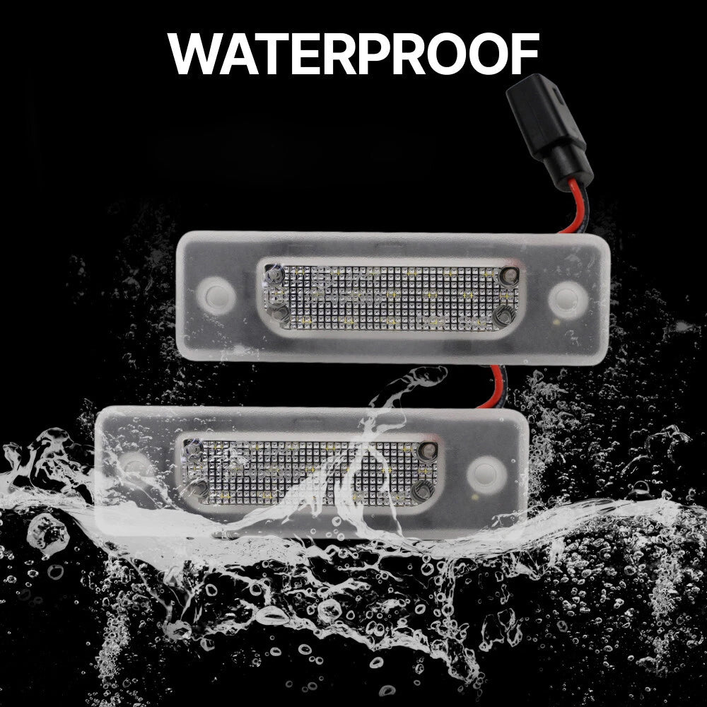 LED Rear License Plate Light for Europe BMW M5 5/7 Series E32 E34 Sedan