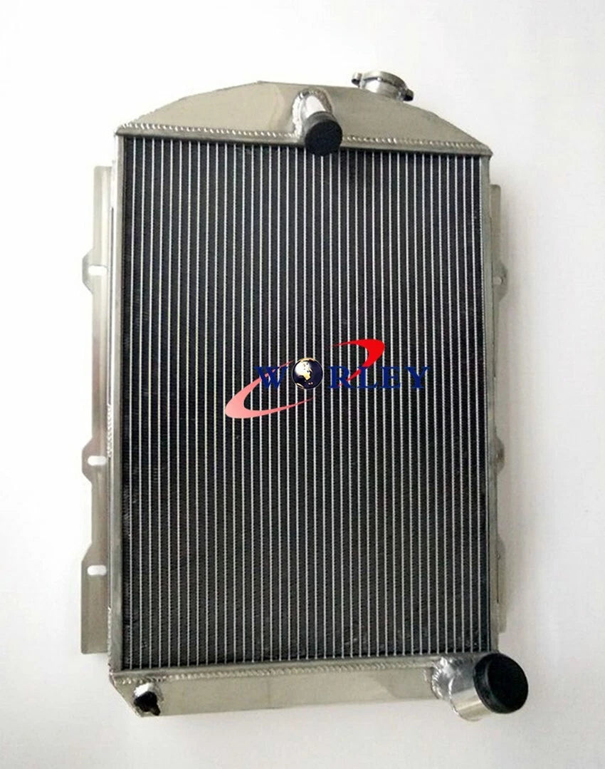 Aluminum Radiator & Fan for Chevy Hot/Street Rod 6 Cyl w/Tranny Cooler (1938)