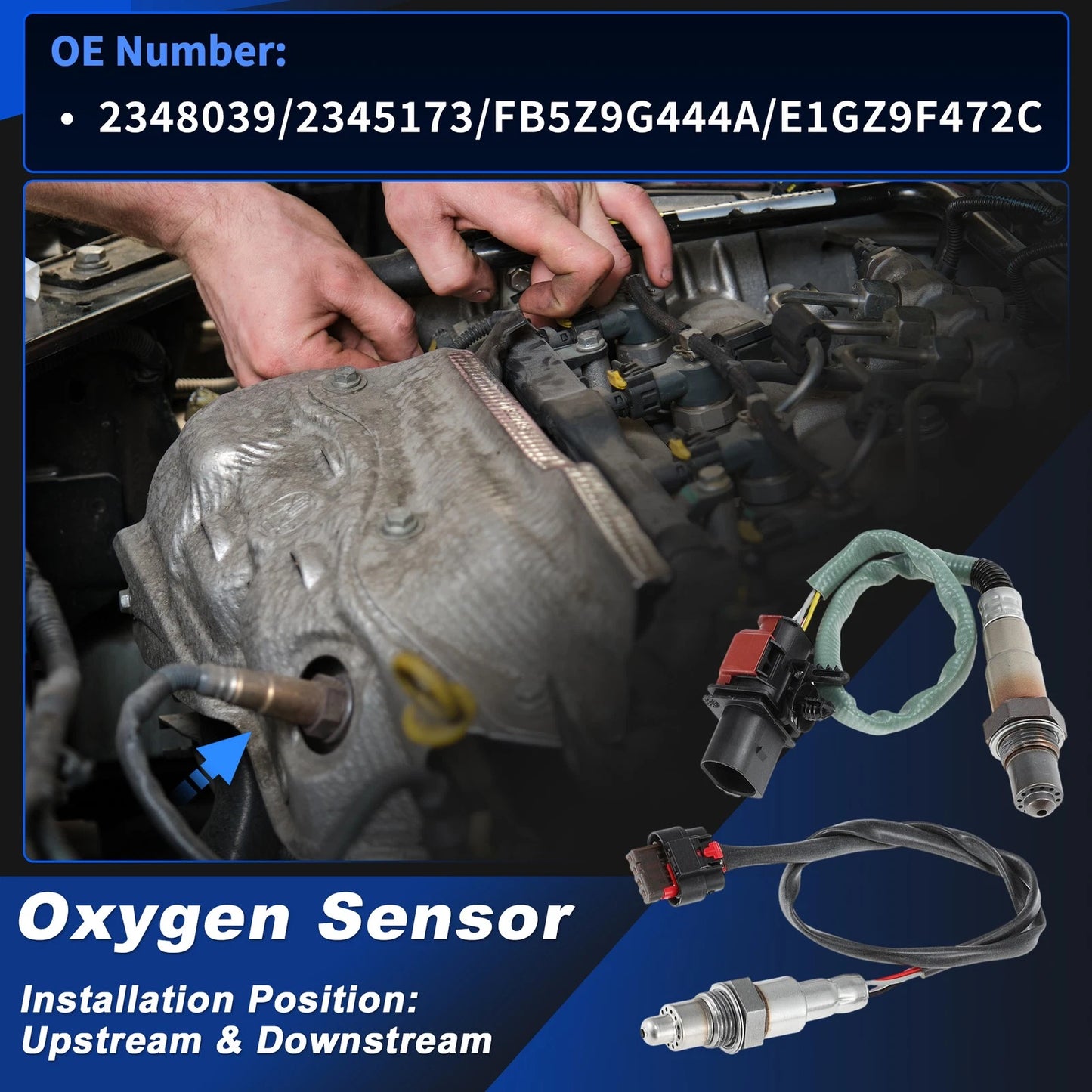 Upstream & Downstream O2 Sensors for Ford Edge 2.0L (2015-2020)