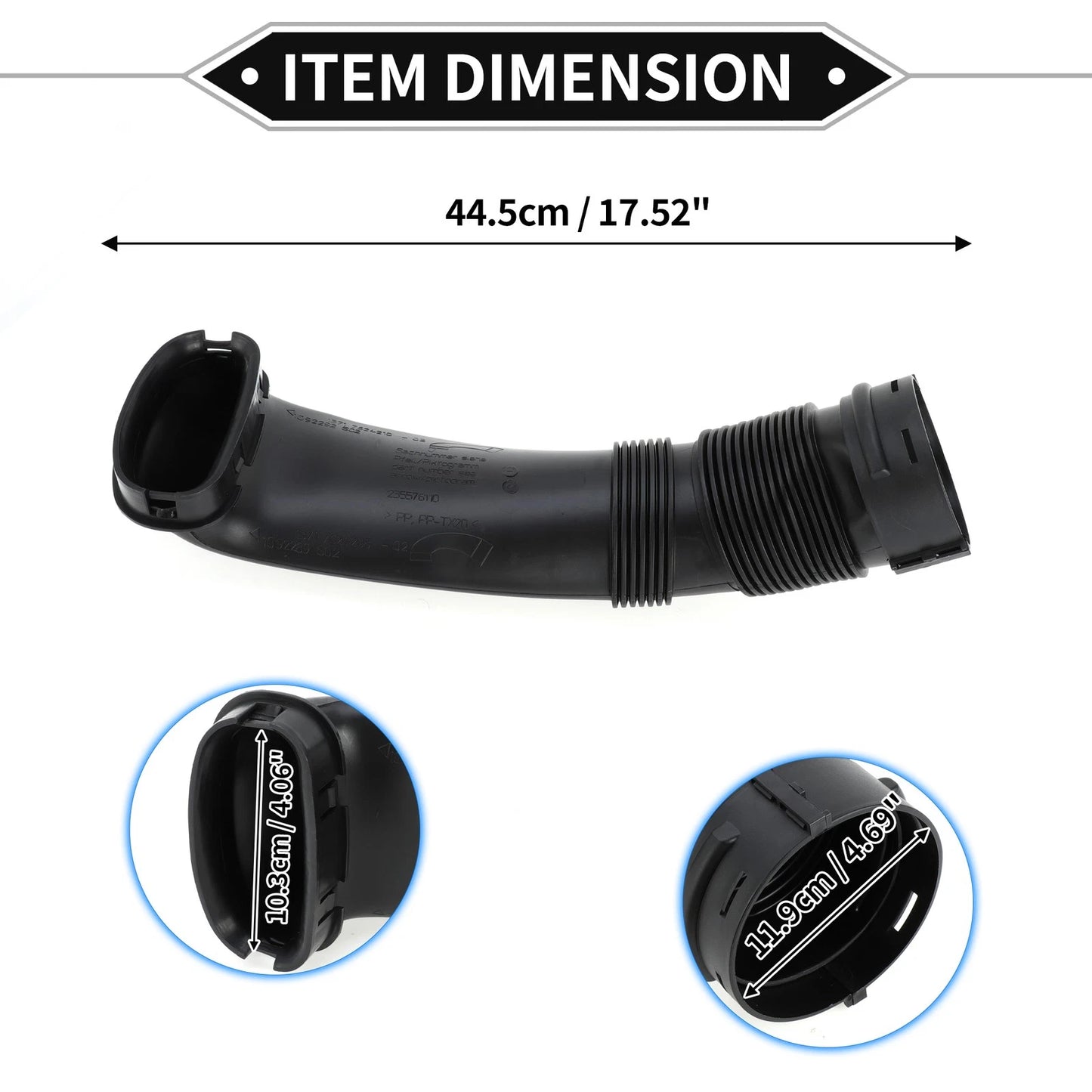 Intake Hose for BMW X5 X6 2008-2014, Black (2008-2014)