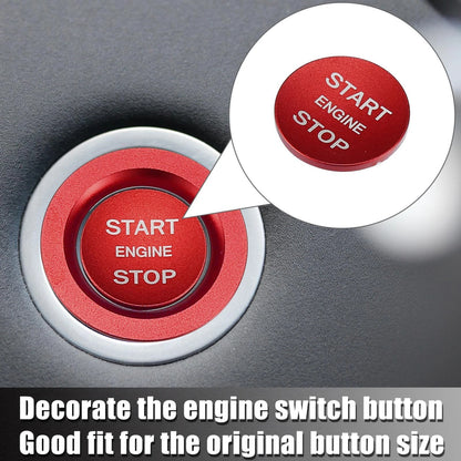 Red Start Stop Button Cover Kit for Land Rover Discovery, Range Rover Sport