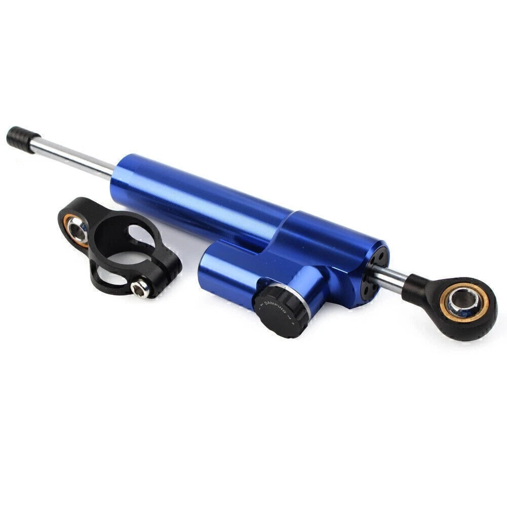CNC Steering Damper Stabilizer for Universal Cars - Blue