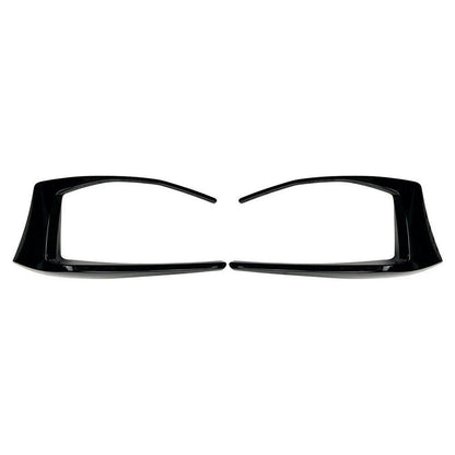 2 x Gloss Rear Bumper Spoiler Fog Light Covers for VW Golf 7 GTI (2013-2016)