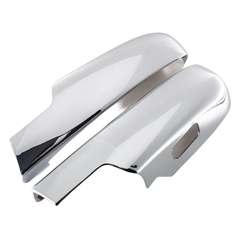 Silver ABS Lower Mirror Covers for Chevy Silverado GMC Sierra Tahoe Yukon