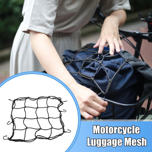Luggage Net 12 x 12 Cargo Net for Motorcycle Black