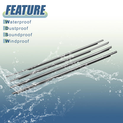 4pcs Window Weatherstrip Seal for Toyota Camry (2007-2011)