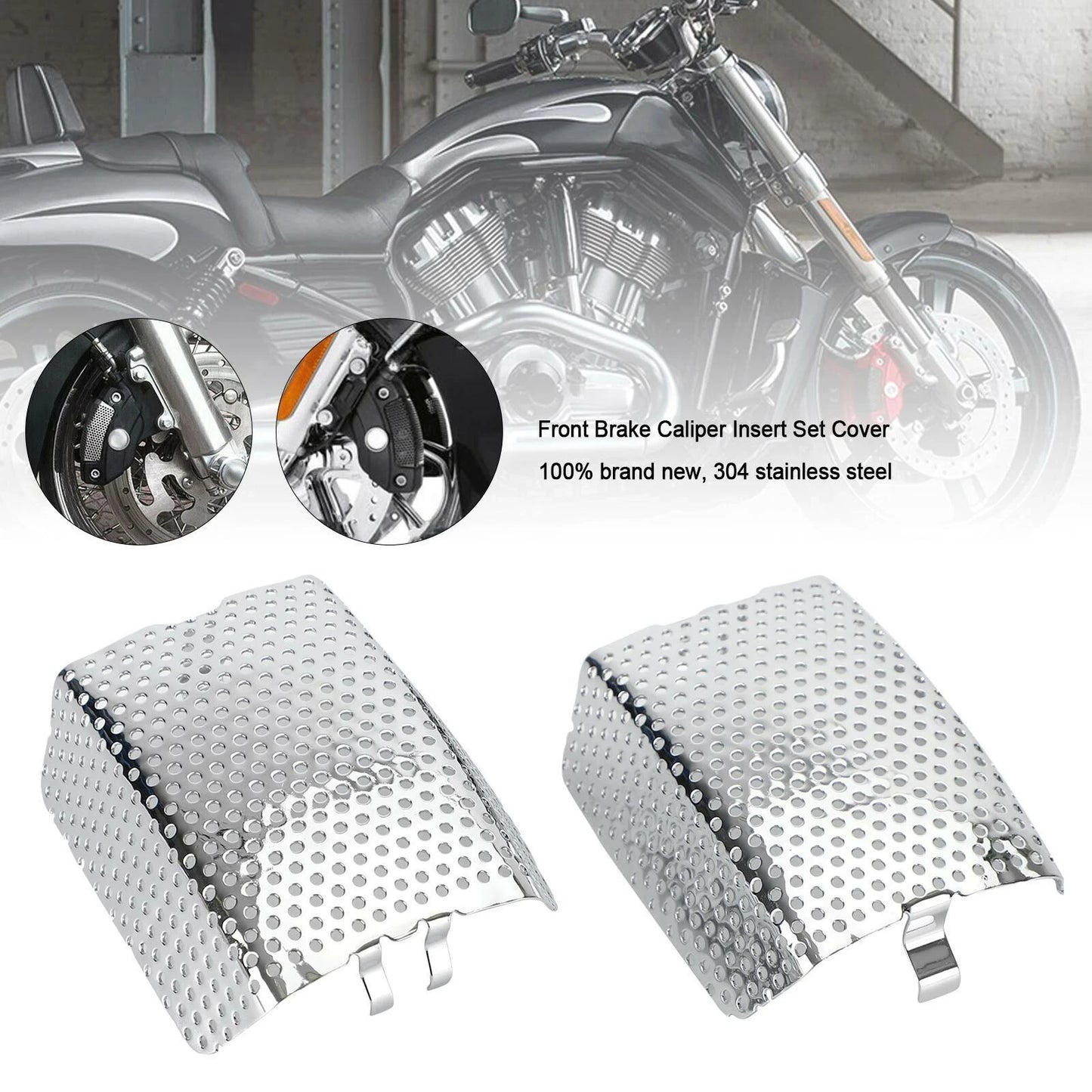 Brake Caliper Insert Cover for Harley Touring V-Rod Street Glide (2005-2017)