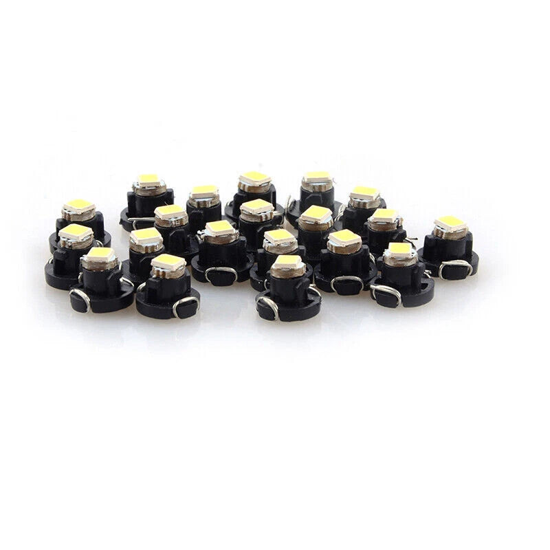 20 x White T4 T4.2 Neo Wedge 1-SMD LED Dash & Climate Bulbs