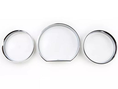 Chrome Dash Gauge Ring Set for Mercedes Benz W124 E Class (1985-1996)