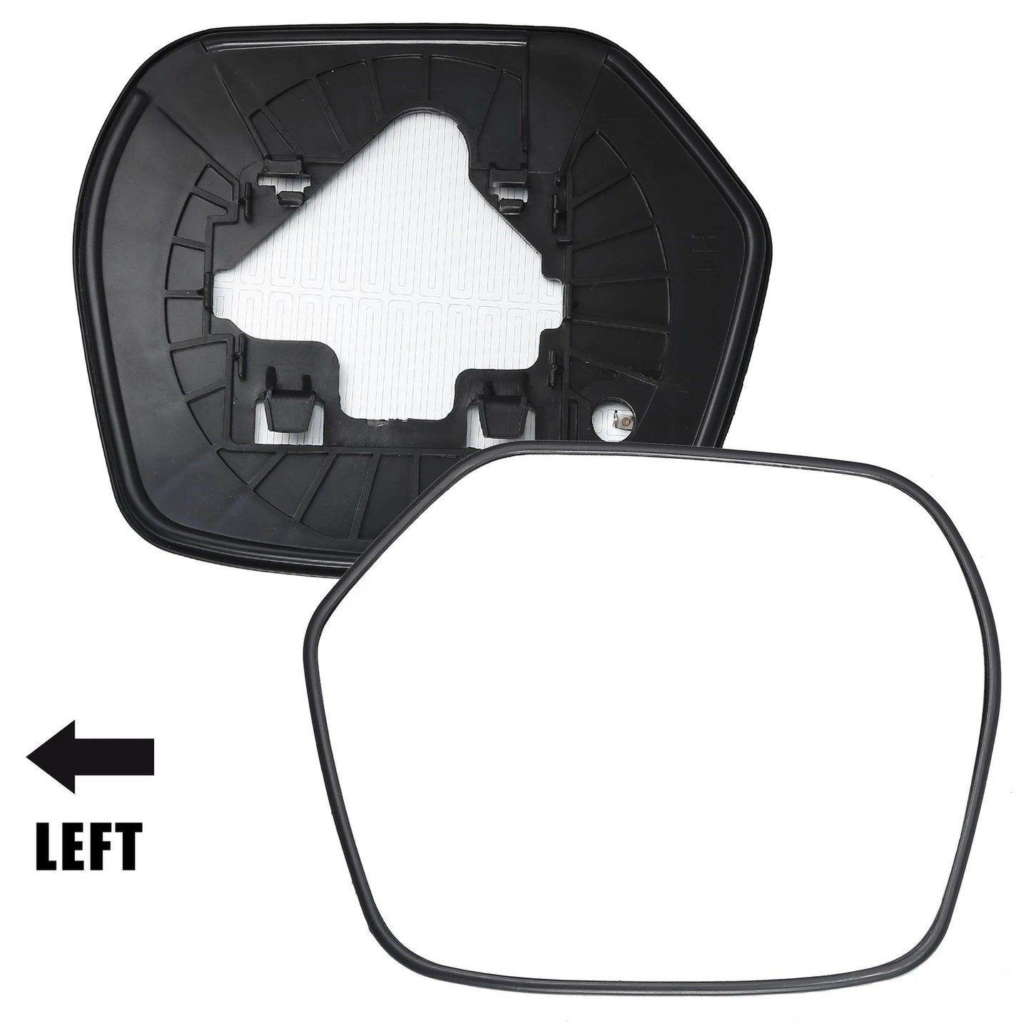 Heated Left Side Mirror Glass w/ Backing Plate for Honda CR-V (2007-2011)