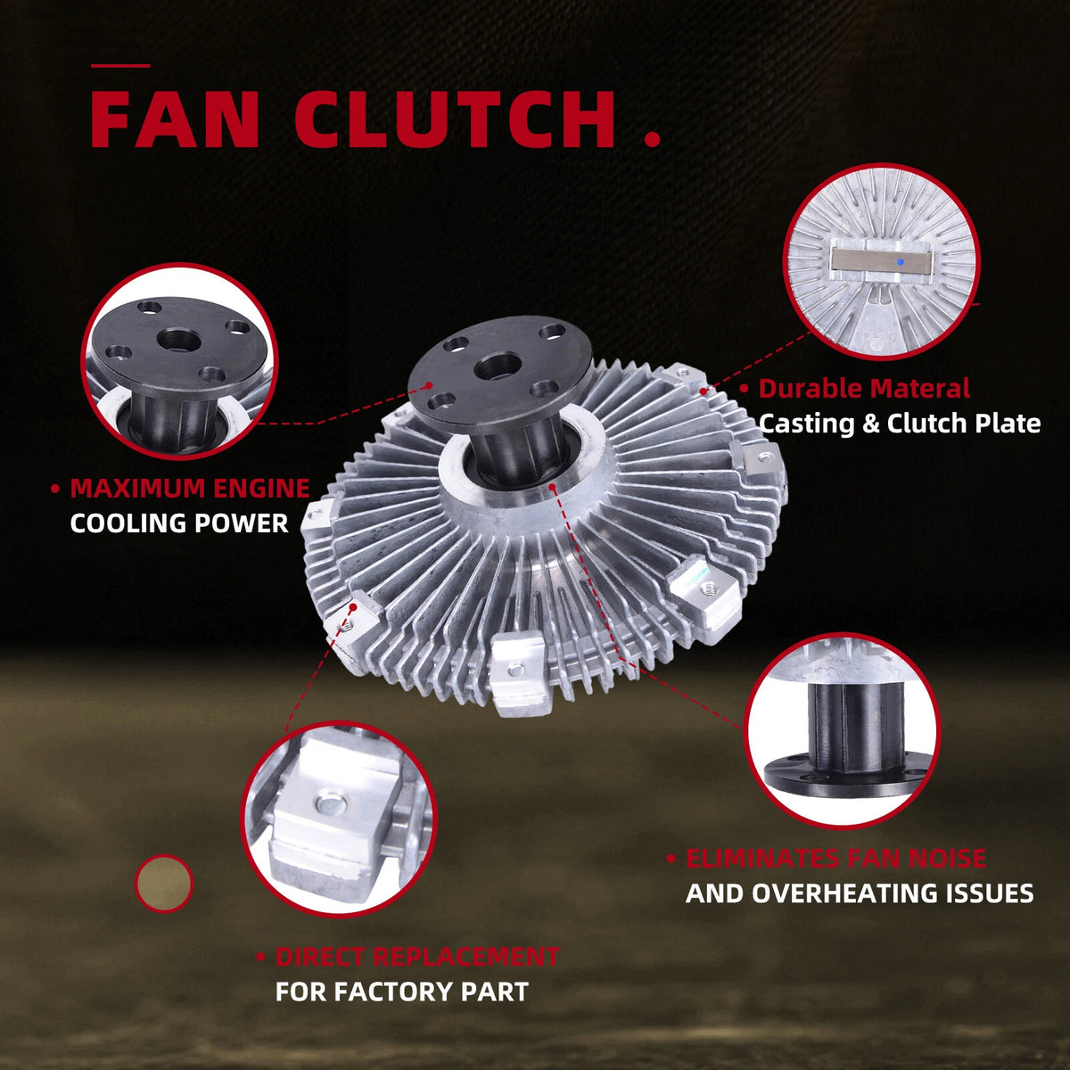 Radiator Cooling Fan Clutch for Mazda BT-50, Ford Ranger (2006-2011)