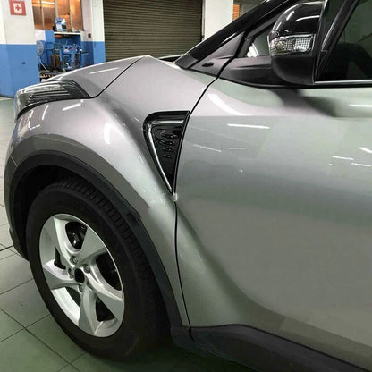Glossy Black Side Wing Fender Air Vent Cover Trim for Toyota C-HR (2018-2023) 2 x