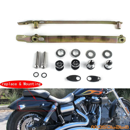 Rear Sissy Bar Docking Mounts for Harley Dyna Wide Glide FXDWG (2010-2017)