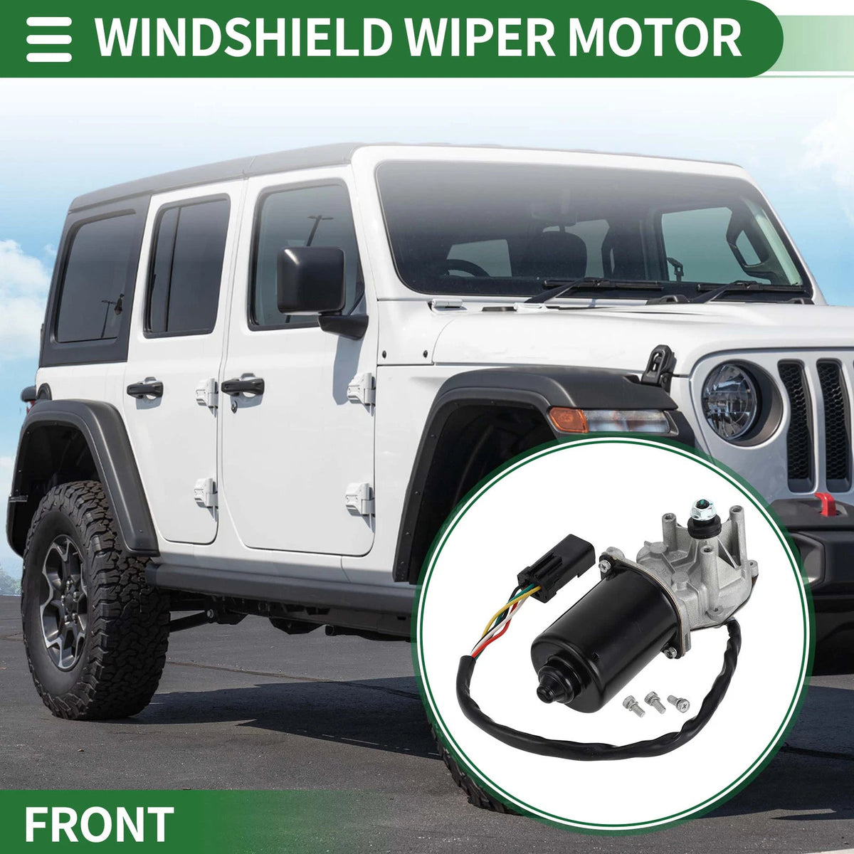 Windshield Wiper Motor for Jeep TJ Wrangler 1997-2002 2.5L 4.0L