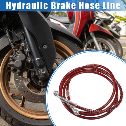 220cm 10mm Hydraulic Brake Hose Line Pipeline for Motorcycle Red