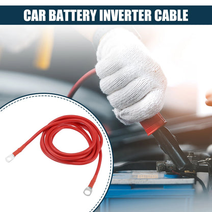 9ft 5/16-3/8 Red Battery Inverter Cable for Car Marine