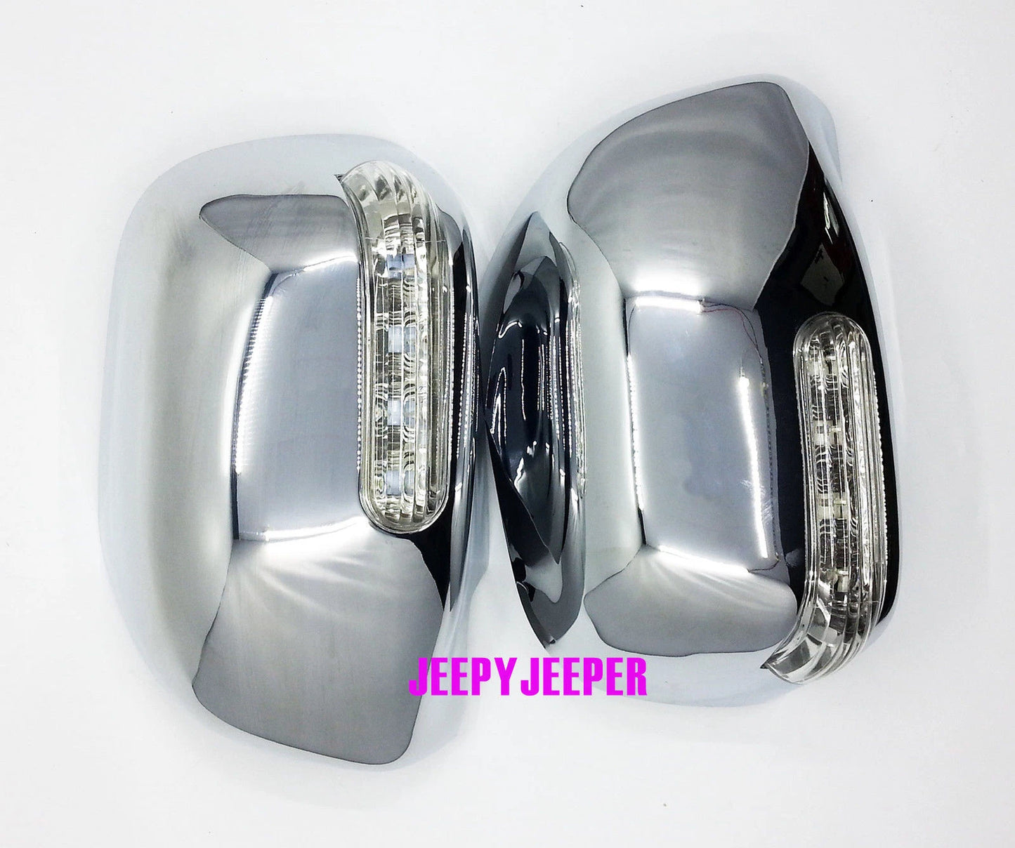 Chrome Mirror Cover LED for Toyota Hilux Fortuner Innova MK6 MK7 Vigo (05-14)