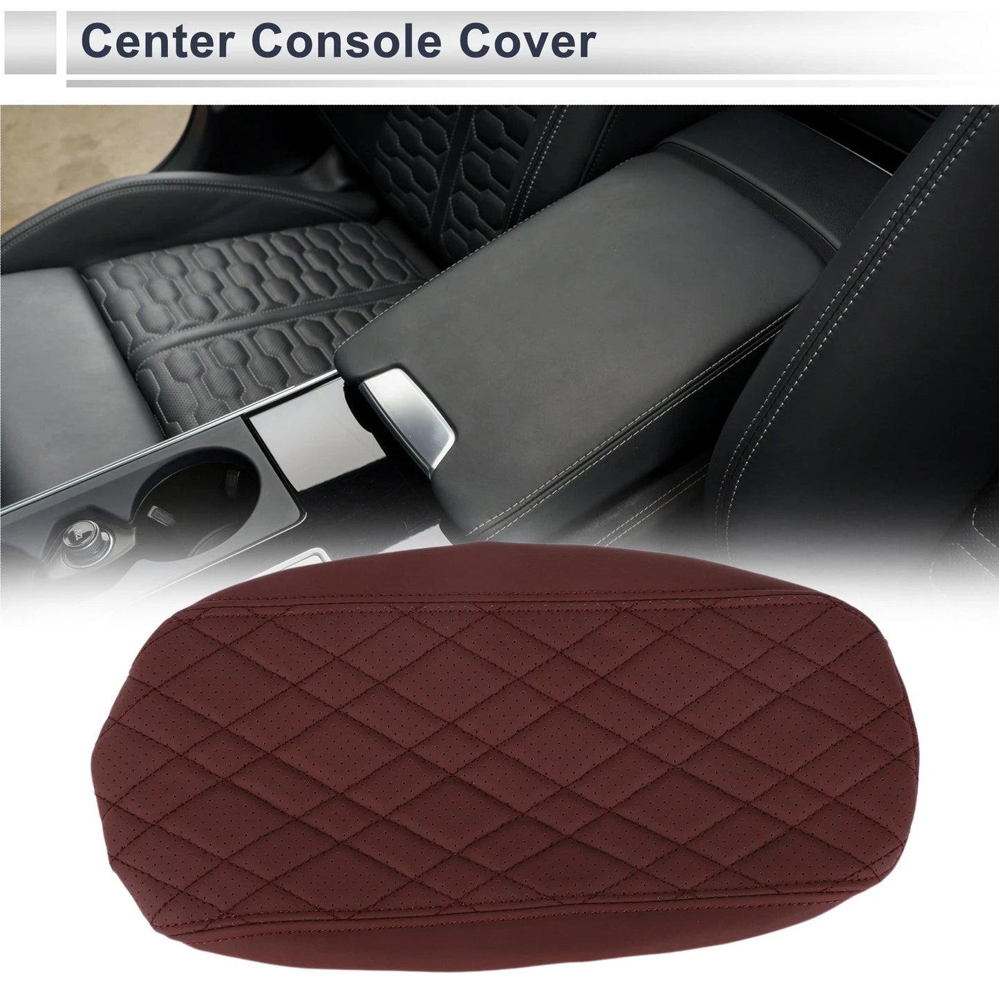 Car Center Console Cover for BMW 2 Series (2017-2023) - Wine Red 1 x Pc