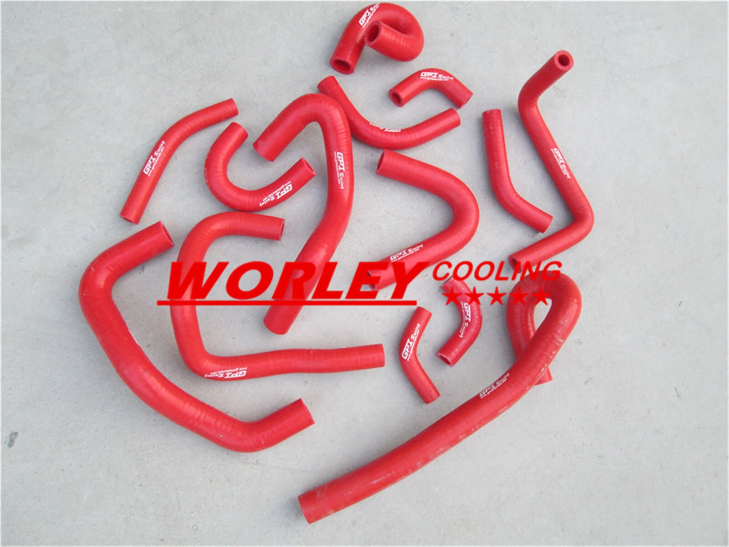 44mm Radiator + RED Hose for Nissan Pintara/Skyline R33/R34 (1993-2002)