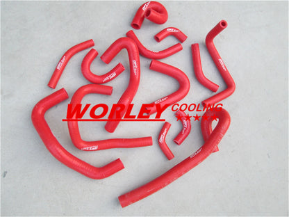 44mm Radiator + RED Hose for Nissan Pintara/Skyline R33/R34 (1993-2002)