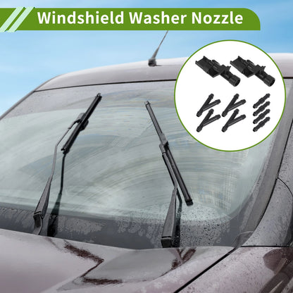 Windshield Washer Nozzle & Hose Connector for Honda (2016-2023)