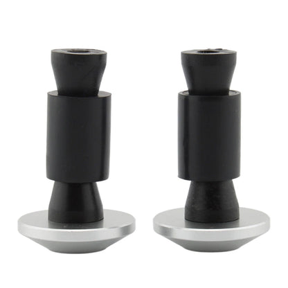 7/8'' Handle Bar End Grips Caps for Motorcycle Dirt Bike - Silver