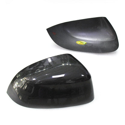 Real Carbon Fiber Side Wing Mirror Cover Caps For BMW X3 X4 X5 X6 2014-2018