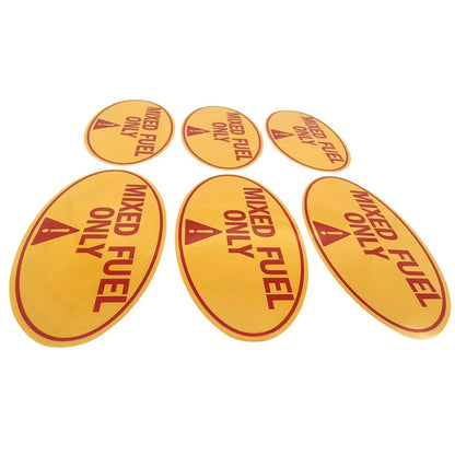 Mixed Fuel Only Sticker for Outdoor Power Equipment
