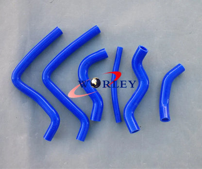 Aluminum Radiator + Blue Silicone Hose for Honda CR125R (2000-2001)
