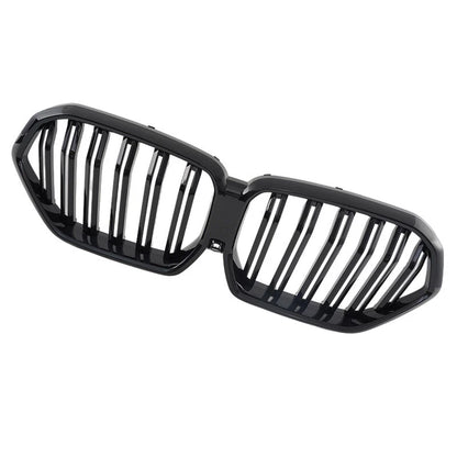 Gloss Black Dual Slat Front Kidney Grille for BMW X6 G06 X6M F96 (2020-2023)